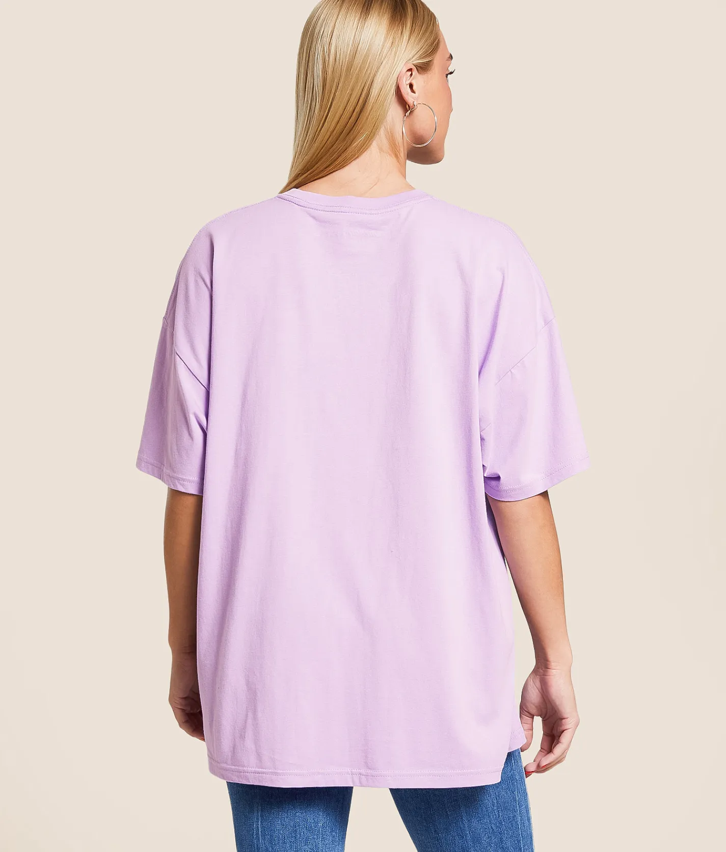 Gameday SOCIAL® TCU Horned Frogs Oversized T-Shirt Lavender Clearance