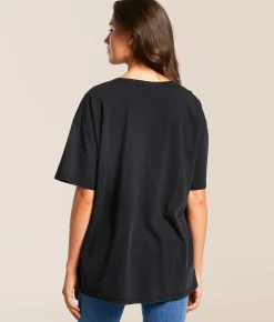 Gameday SOCIAL® TCU Horned Frogs Oversized T-Shirt Washed Black