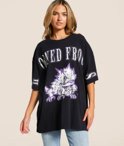 Gameday SOCIAL® TCU Horned Frogs T-Shirt Washed Black Outlet