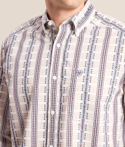Tops | Ariat Team Daniel Shirt White Multi