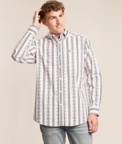 Tops | Ariat Team Daniel Shirt White Multi