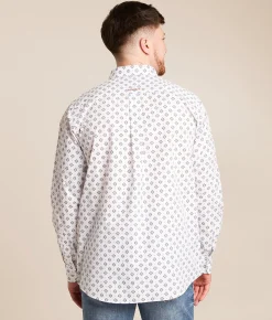 Tops | Ariat Team Jericho Classic Shirt White Orange