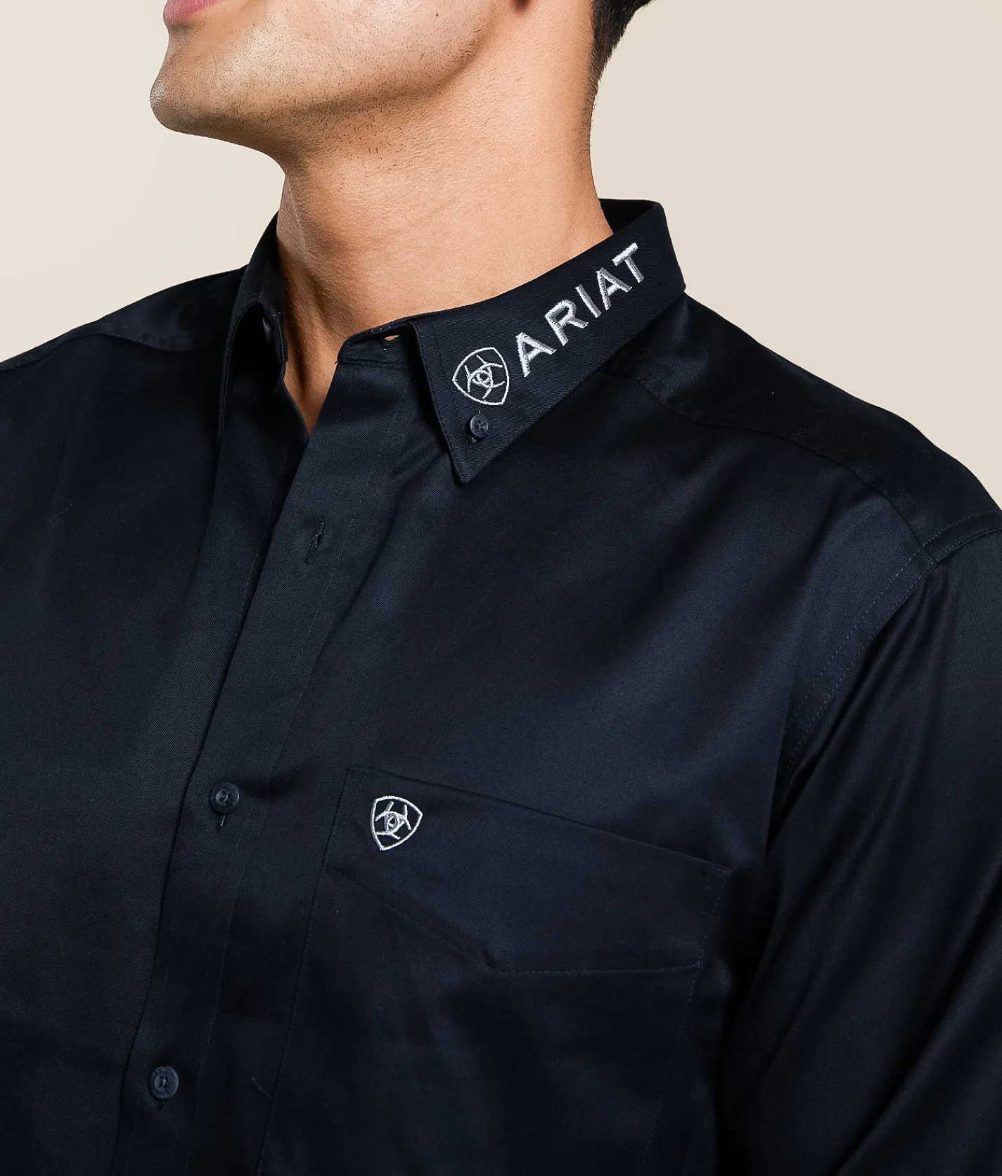 Ariat Team Logo Shirt Black Grey New