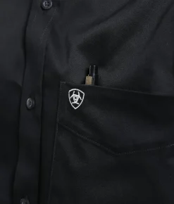 Tops | Ariat Team Logo Twill Shirt Black