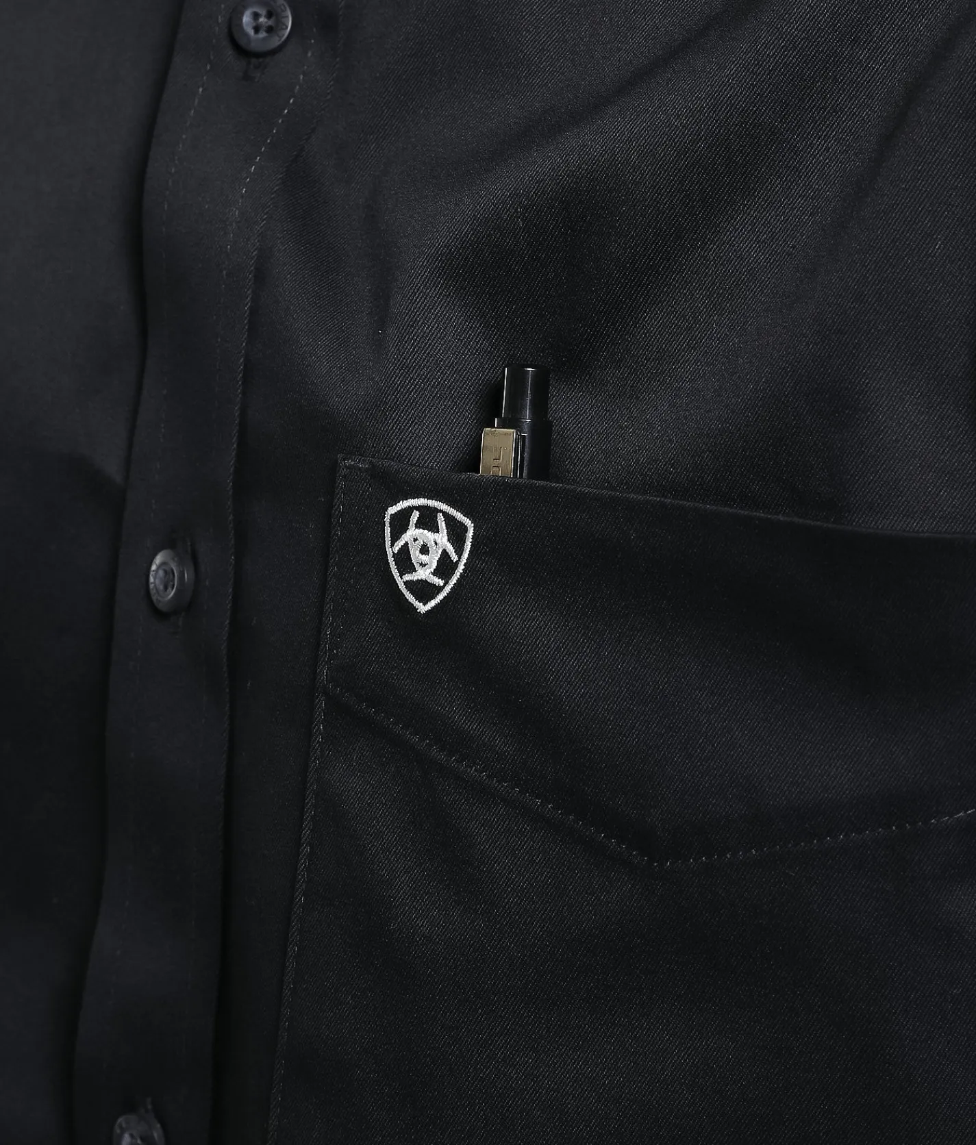 Tops | Ariat Team Logo Twill Shirt Black