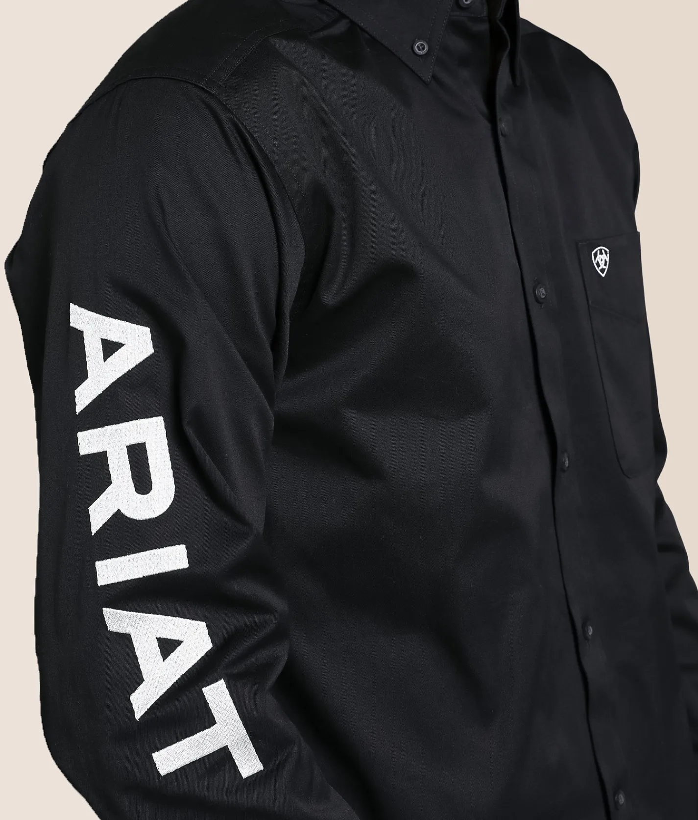 Tops | Ariat Team Logo Twill Shirt Black