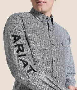 Tops | Ariat Team Pablo Classic Shirt White Black