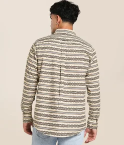 Ariat Team Peter Classic Shirt Khaki White
