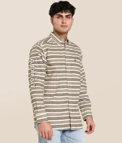 Ariat Team Peter Classic Shirt Khaki White