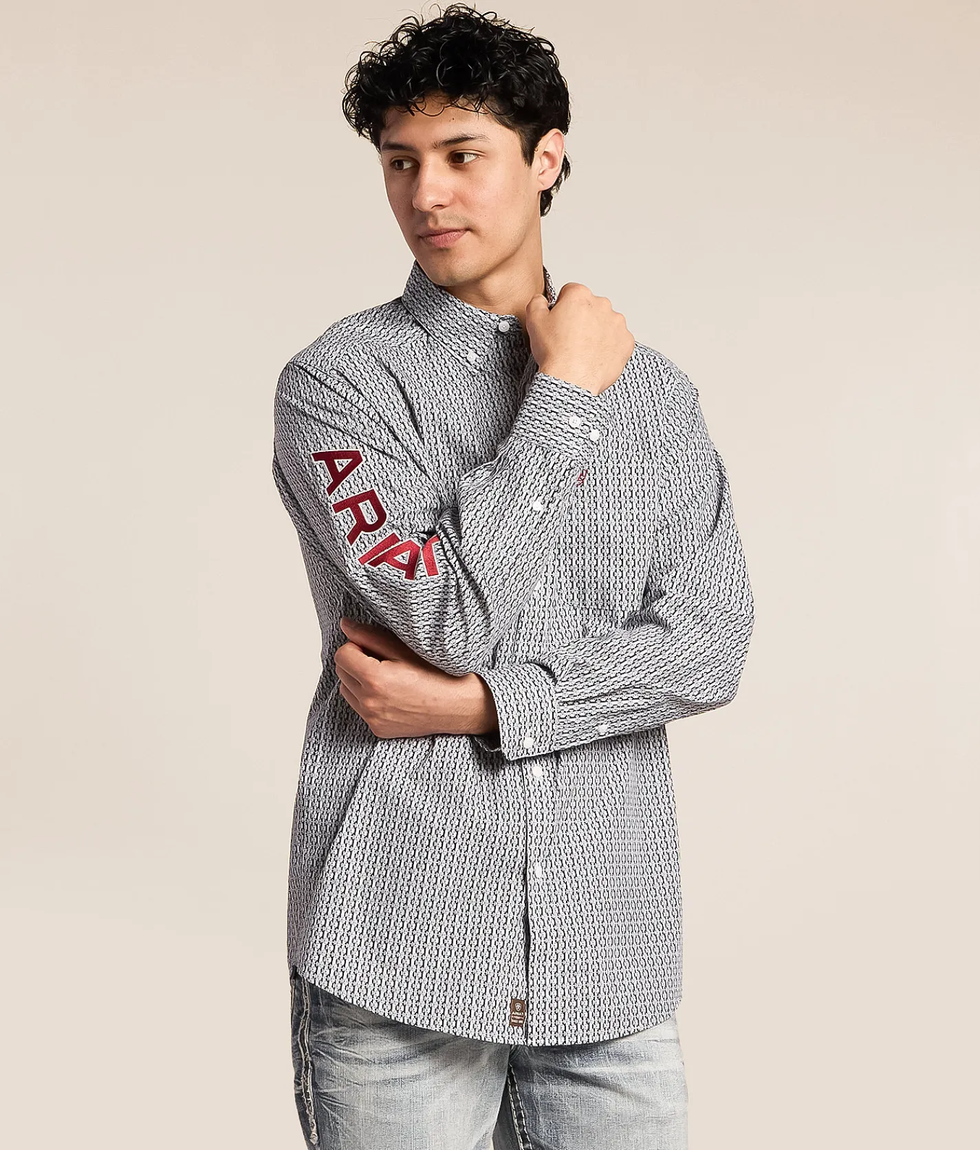 Tops | Ariat Team Ward Classic Western Shirt Black Red