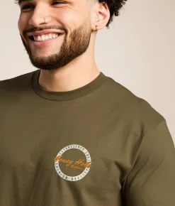Honey Hole® Tech Badge T-Shirt Military Green