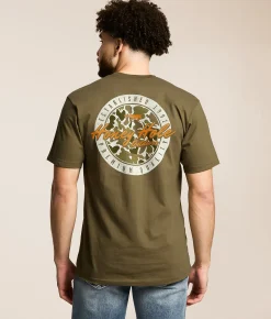 Honey Hole® Tech Badge T-Shirt Military Green