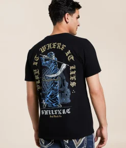 Sullen Teed Off T-Shirt Jet Black Outlet