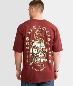 Graphic T-Shirts | Sullen Teen Heart Serpent T-Shirt Rum Raisin