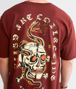 Graphic T-Shirts | Sullen Teen Heart Serpent T-Shirt Rum Raisin