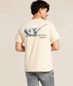 Tops|Graphic T-Shirts | Caddie Tee Time T-Shirt Ivory