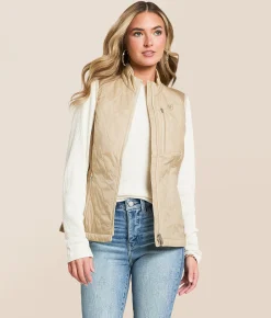 Tops|Coats & Jackets | Ariat TEK Fusion Insulated Vest Almond Milk Savannah Tan