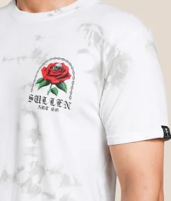 Sullen Tempest Rose T-Shirt White Lt Grey Crystal Was Discount