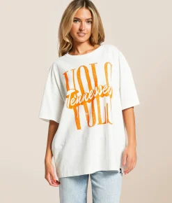 Tops | Gameday SOCIAL® Tennessee Vols Oversized T-Shirt White