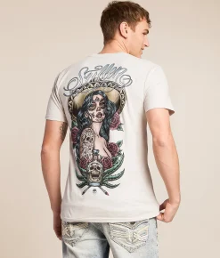 Sullen Tequilla Girl T-Shirt Lunar Rock