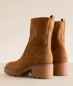 Mia Tessei Lug Ankle Boot Cognac Sale