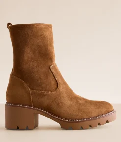 Mia Tessei Lug Ankle Boot Cognac Sale