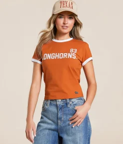 Tops | HYPE AND VICE Texas Longhorns Baby Cropped T-Shirt Texas Orange