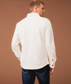 Tops | Outpost Makers Textured Athletic Knit Shirt White