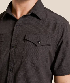 Tops | Gentry County Textured Athletic Shirt Java