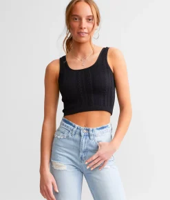Tops | Freshwear Textured Bralette Mink