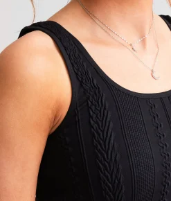 Tops | Freshwear Textured Bralette Mink
