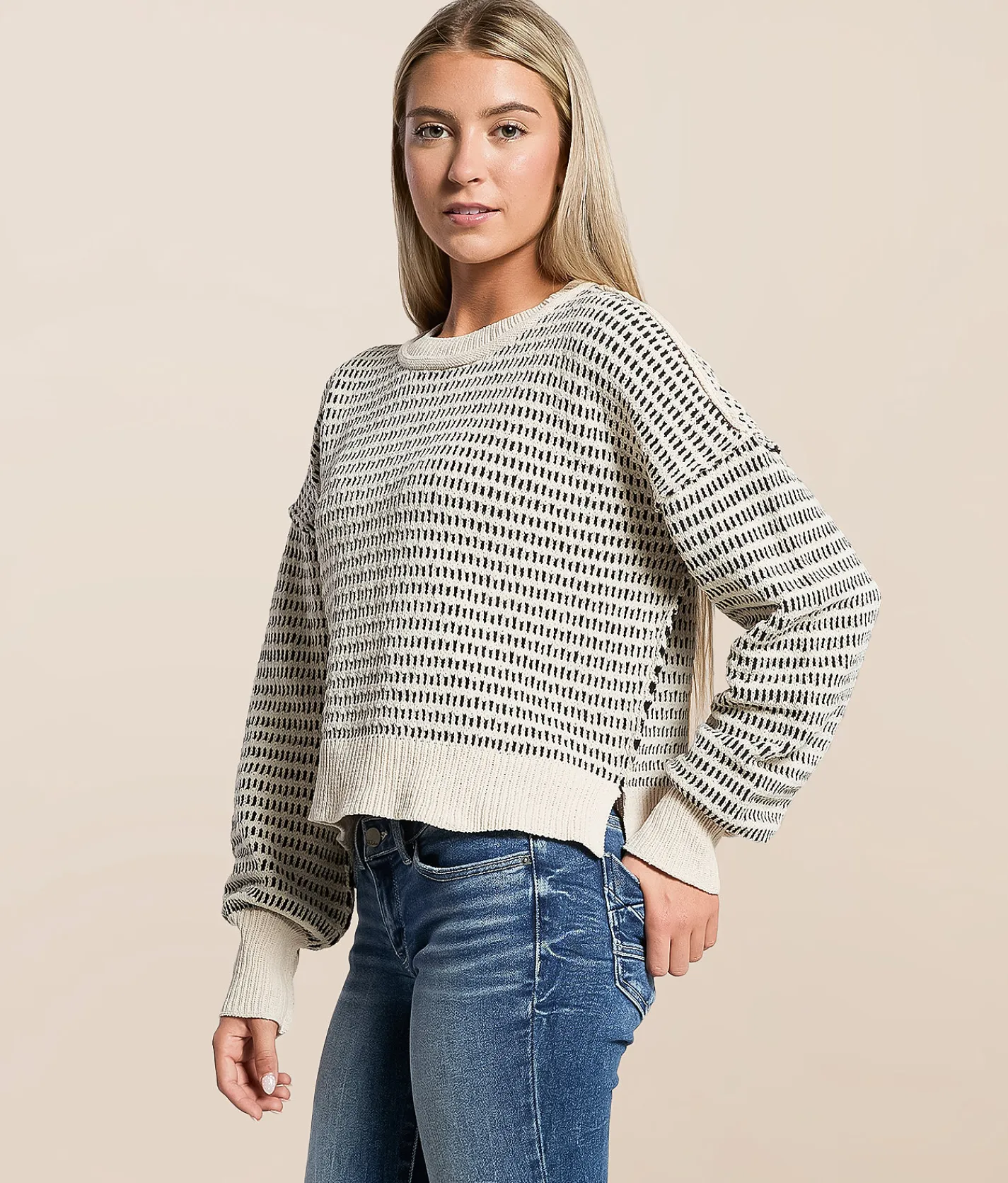 Tops | New In Textured Chenille Sweater Olive