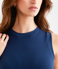Tops | BKE core Textured Contour Tank Top Mood Indigo