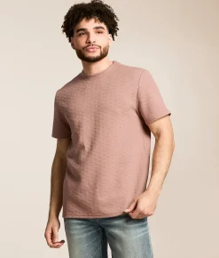 Nova Industries Textured Crew T-Shirt Fawn Discount