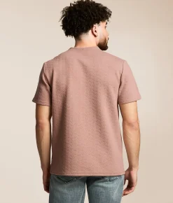 Nova Industries Textured Crew T-Shirt Fawn Discount