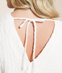Tops | Daytrip Textured Dolman Knit Top White