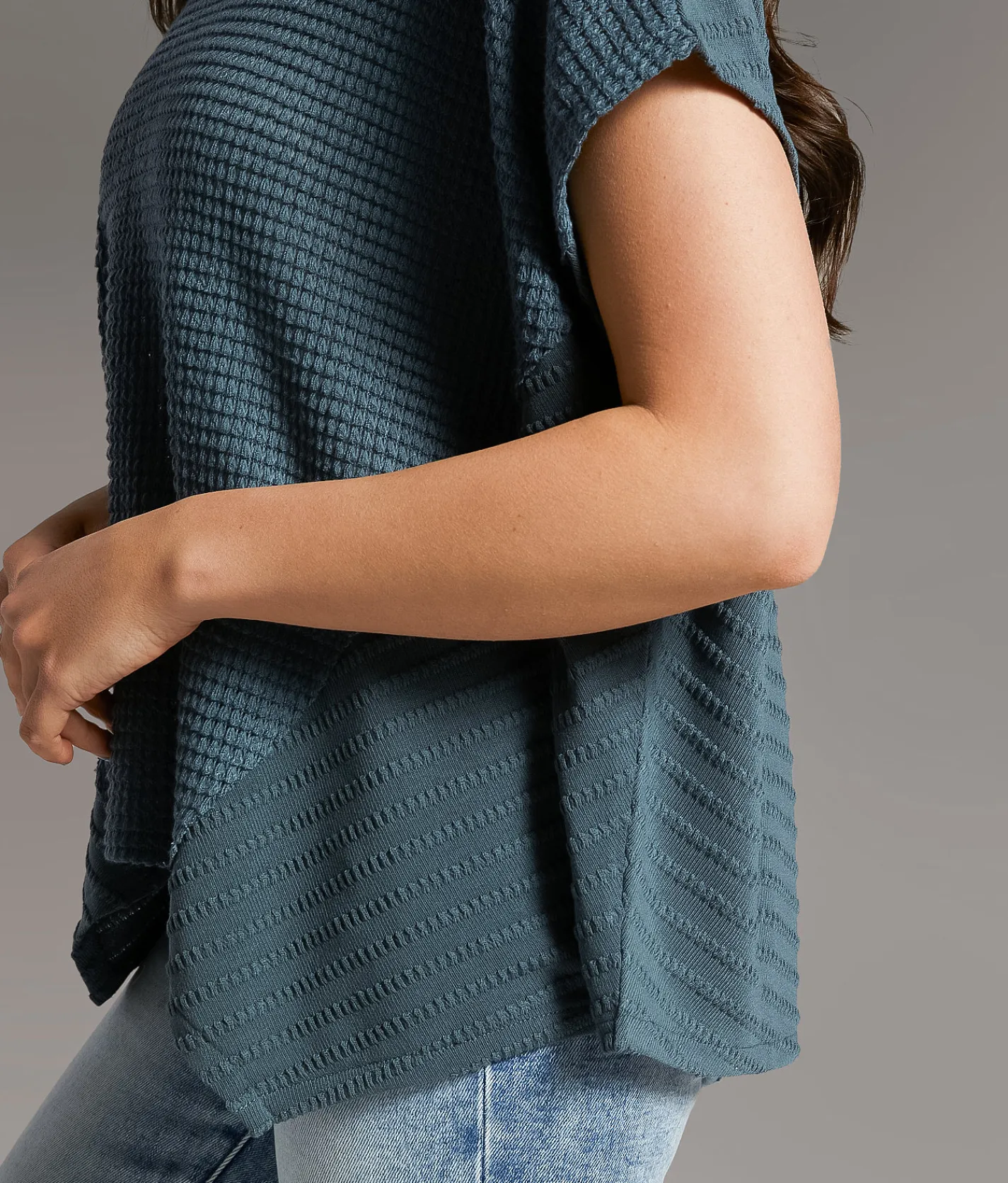 Tops | BKE Textured Dolman Top Dark Slate