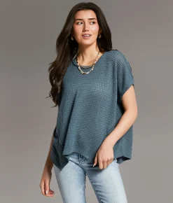 Tops | BKE Textured Dolman Top Dark Slate