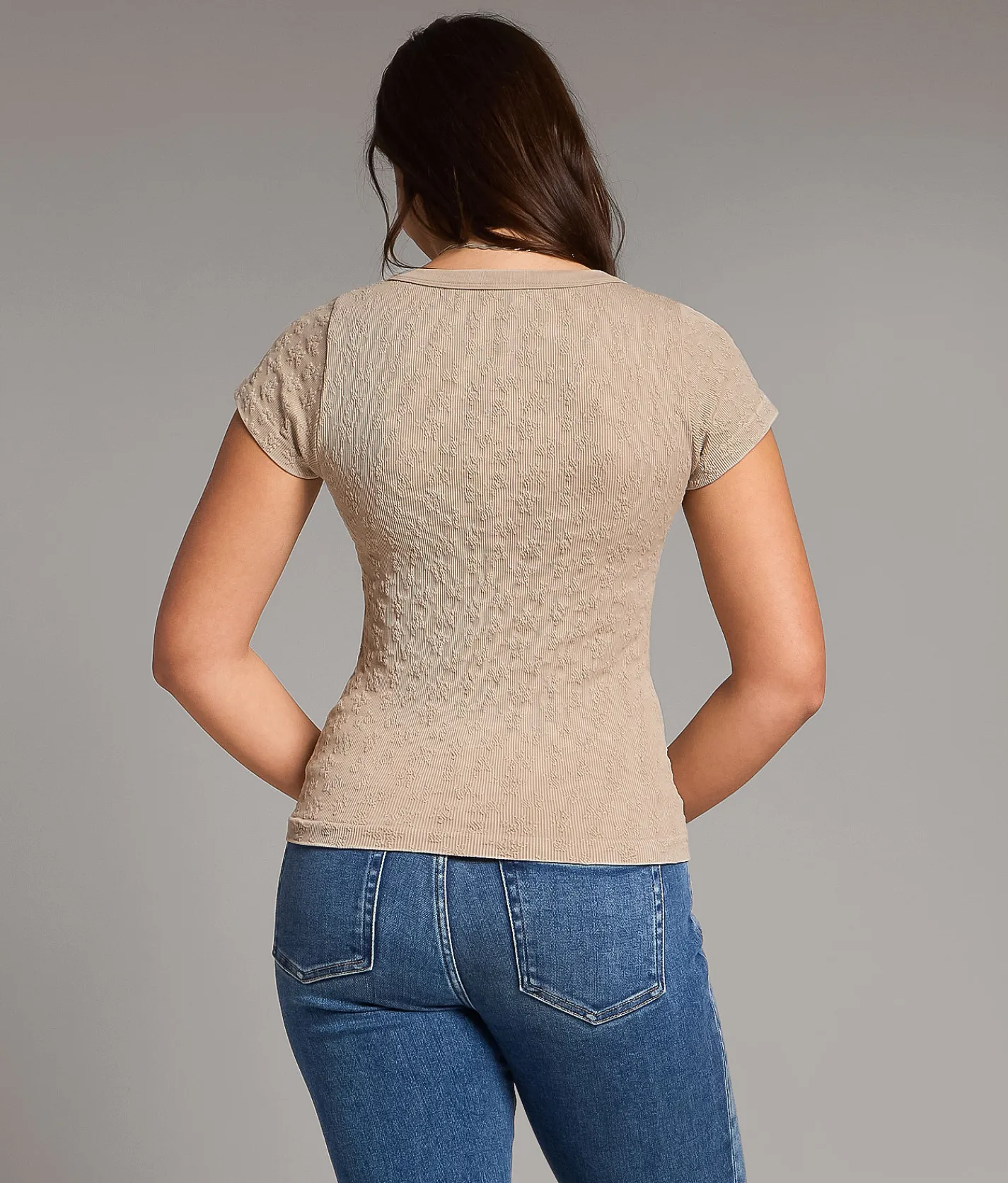 Tops | BKE core Textured Henley Reseda