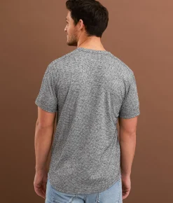 Outpost Makers Textured Henley Black