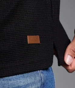 Outpost Makers Textured Henley Black Sale