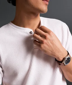 Tops | Outpost Makers Textured Henley White