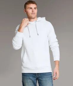BKE Textured Hoodie White