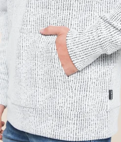 Departwest Textured Hoodie Cream Best