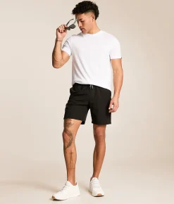 Bottoms|Shorts | Departwest Textured Hybrid Short Black