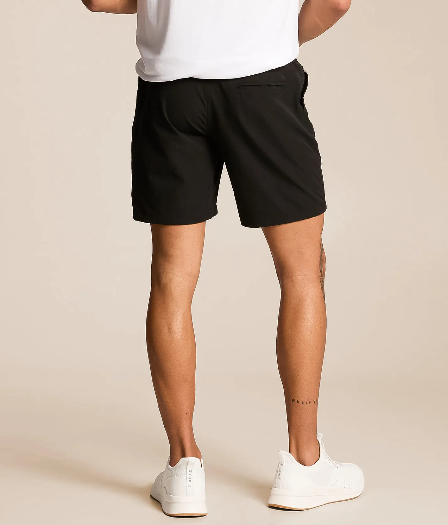 Bottoms|Shorts | Departwest Textured Hybrid Short Black