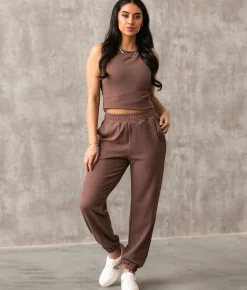 Buckle Black Textured Jogger Deep Taupe Hot