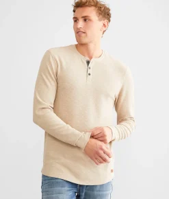 Outpost Makers Textured Knit Henley Country Air Discount