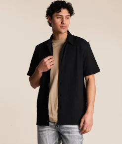 Tops | Nova Industries Textured Knit Shirt White