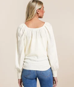 Tops | Daytrip Textured Knit Top Cream